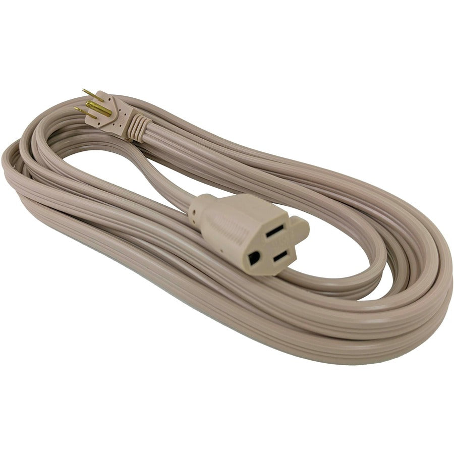 Compucessory Heavy Duty Indoor Extension Cord - 14 Gauge - 125 V AC15 A - Beige - 15 ft Cord Length - 1 - 