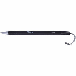 Integra Antimicrobial Replacement Counter Pen - Black - Rubber Barrel - 1 Each