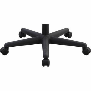Lorell Multi-task Office Chair - Black Fabric Seat - Black Mesh Back - 5-star Base - Black - 1 Each