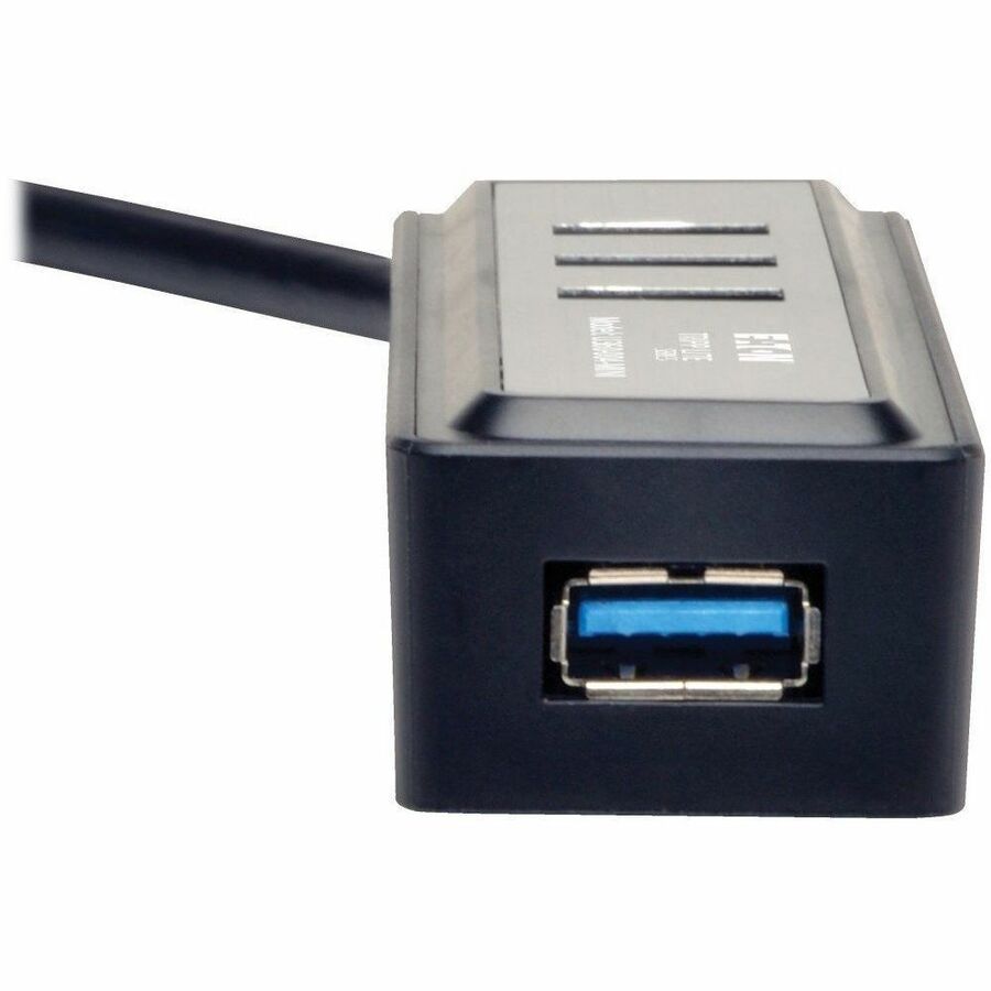 USB 3.0 SuperSpeed Hub, 4 Ports, Black