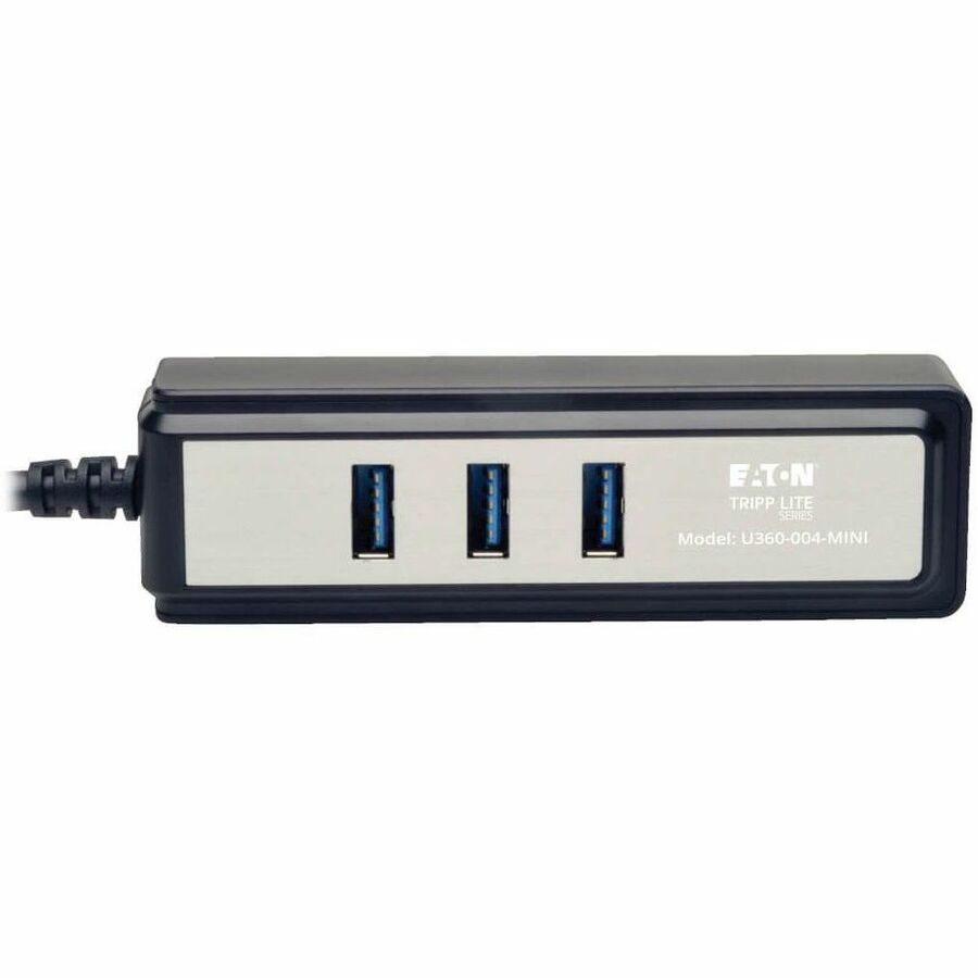 USB 3.0 SuperSpeed Hub, 4 Ports, Black