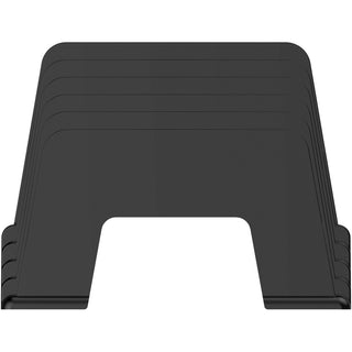 Deflecto Sustainable Office Small Incline Sorter - 5 Compartment(s) - 6" Height x 8" Width x 5.5" DepthDesktop - Sturdy - 30% Recycled - Black - Plastic - 1 Each