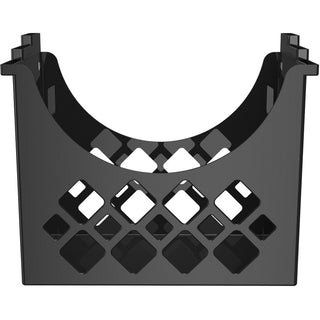Deflecto Sustainable Office Desktop Hanging File Holder - 9.6" Height x 13.3" Width x 8.5" DepthDesktop - Sturdy - 30% Recycled - Black - 1 Each