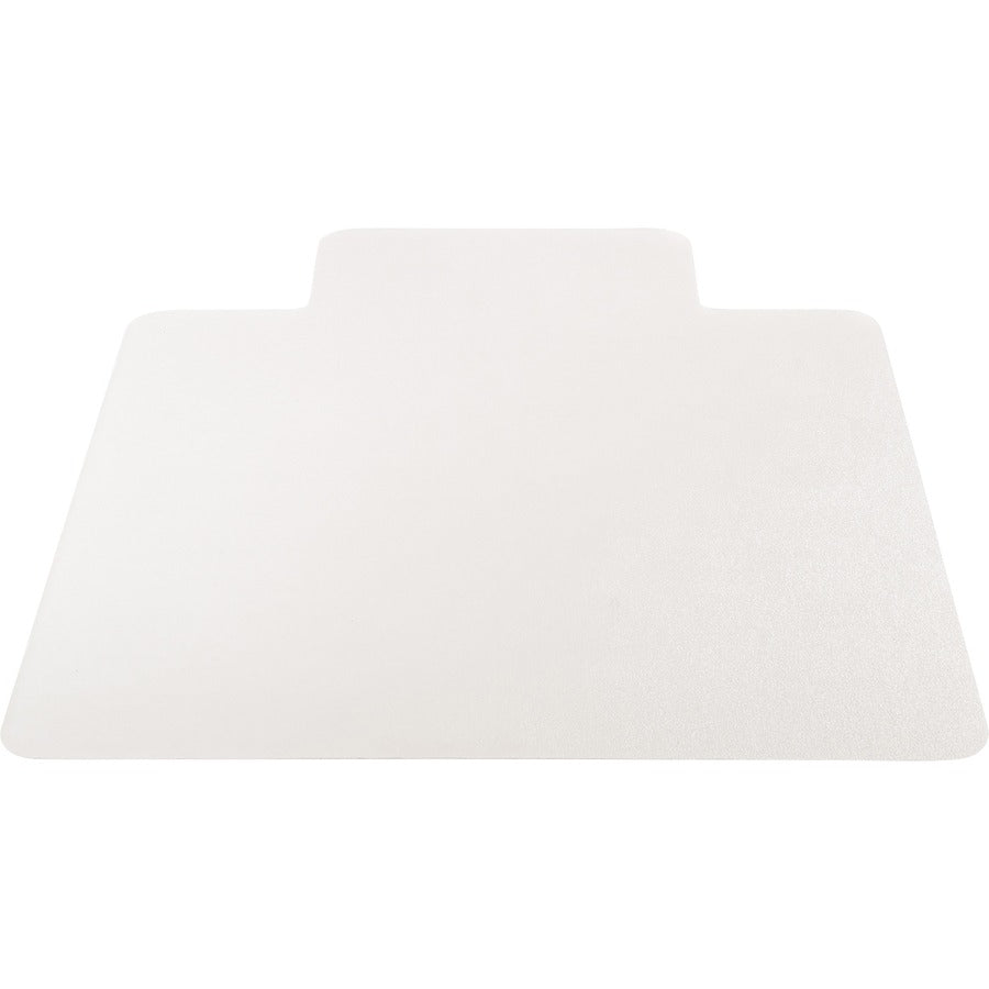Deflecto DuoMat Multi-surface Chairmat - Carpet, Hard Floor - 53" Length x 45" Width - Lip Size 25" Length x 12" Width - Rectangular - Classic - Clear - 1Each