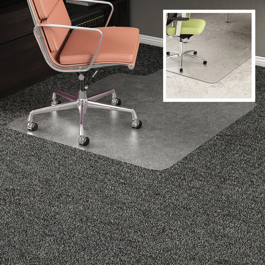 deflecto-duomat-multi-surface-chairmat-carpet-hard-floor-53-length-x-45-width-lip-size-25-length-x-12-width-rectangular-classic-clear-1each_defcm23232duo - 5