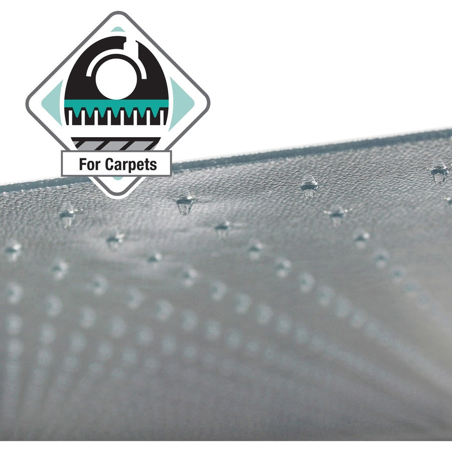 Cleartex Ultimat XXL Polycarb. Square General Office Mat for Carpets, 60 x 60, Clear