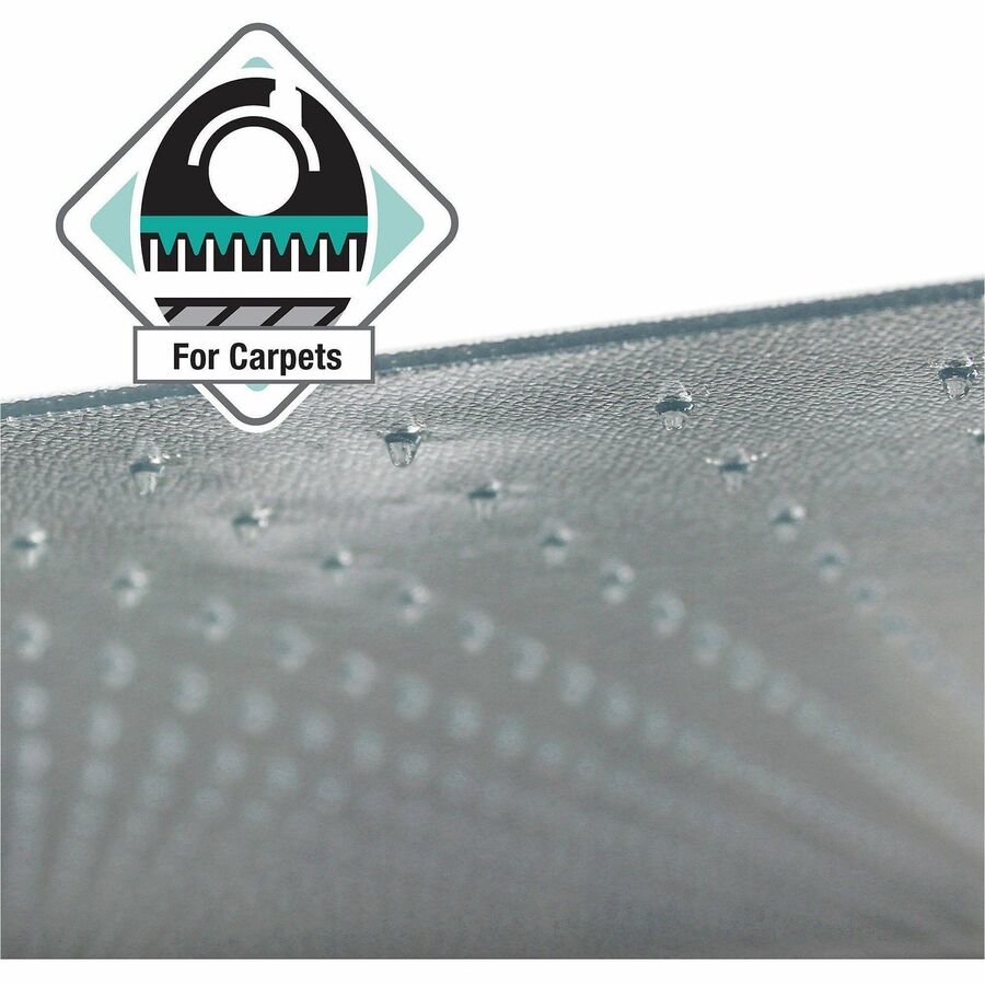 Cleartex Ultimat XXL Polycarb Square Office Mat for Carpets, 59 x 79, Clear