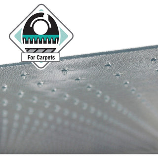 Cleartex Ultimat XXL Polycarb Square Office Mat for Carpets, 59 x 79, Clear