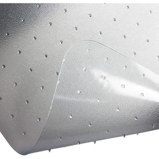 Computex Anti-Static Vinyl Rectangular Chair Mat for Carpets up to 3/8" - 48" x 60" - Carpet, Electrical Equipment, Home, Office - 60" Length x 48" Width x 0.110" Depth x 0.110" Thickness - Rectangular - Polyvinyl Chloride (PVC), Vinyl - Clear -