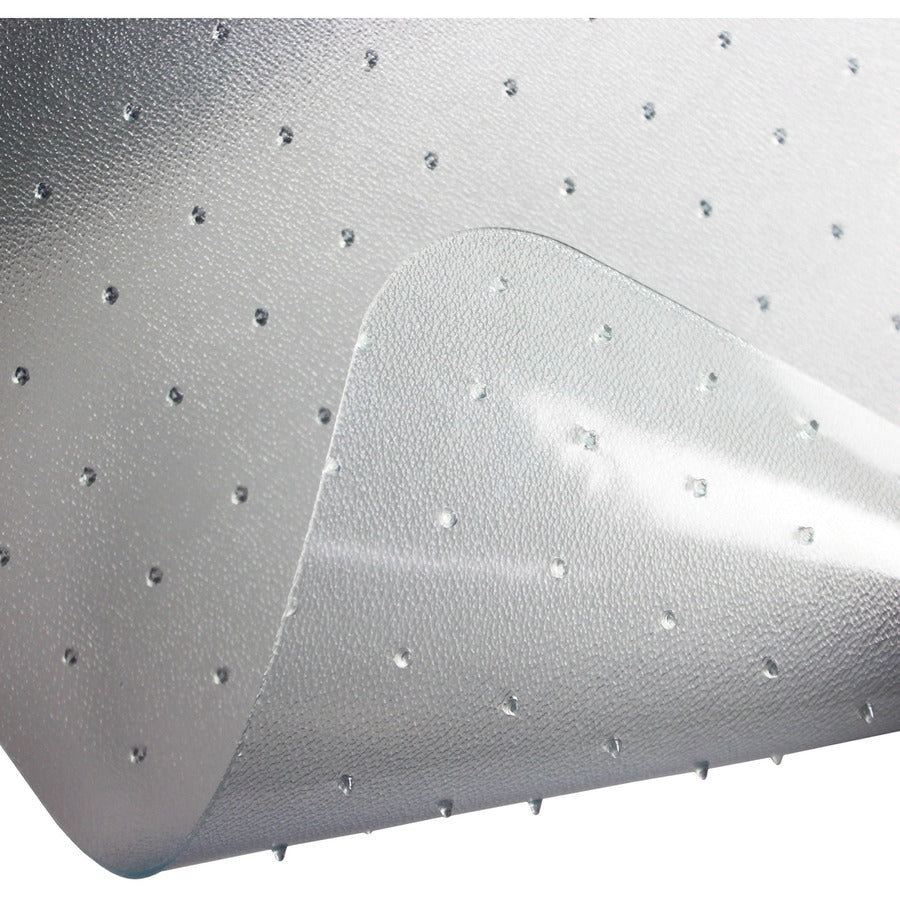 Computex Anti-Static Vinyl Rectangular Chair Mat for Carpets up to 3/8" - 48" x 60" - Carpet, Electrical Equipment, Home, Office - 60" Length x 48" Width x 0.110" Depth x 0.110" Thickness - Rectangular - Polyvinyl Chloride (PVC), Vinyl - Clear -