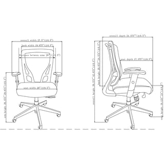 Lorell Executive Mesh Mid-back Chair - Black Fabric Seat - Black Back - Plastic Frame - 5-star Base - Black - 1 Each - 