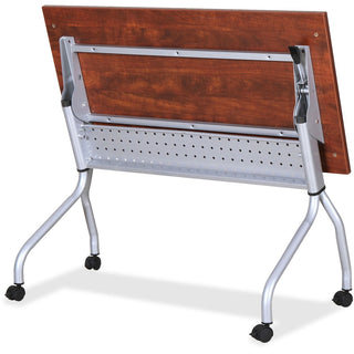 Lorell Flip Top Training Table - For - Table TopRectangle Top - Four Leg Base - 4 Legs x 23.60" Table Top Width x 60" Table Top Depth - 29.50" Height x 59" Width x 23.63" Depth - Cherry - Nylon - 1 Each