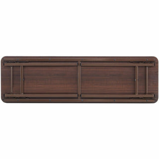 Lorell Economy Folding Banquet Table - For - Table TopMahogany Rectangle Top x 60" Table Top Width x 18" Table Top Depth x 0.62" Table Top Thickness - 29" Height - 1 Each