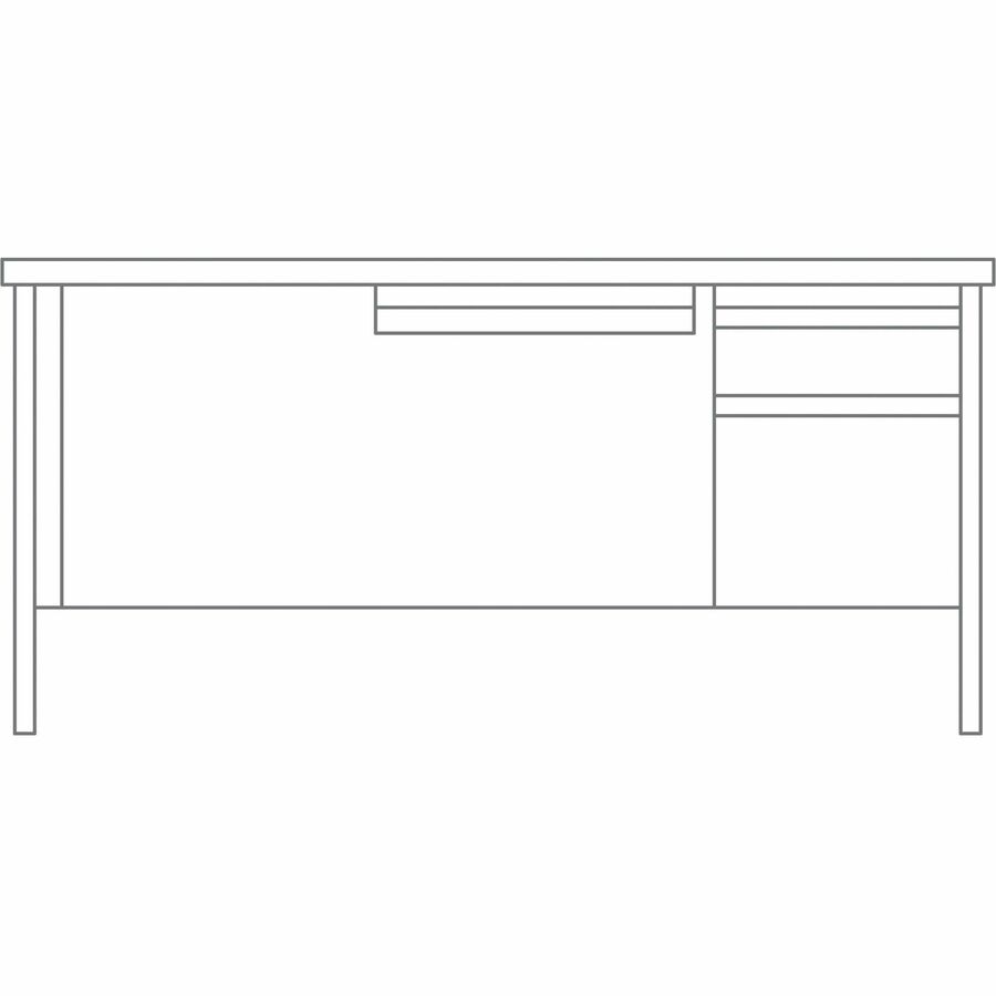 lorell-fortress-series-66-right-pedestal-desk-for-table-toprectangle-top-x-66-table-top-width-x-30-table-top-depth-x-112-table-top-thickness-2950-height-assembly-required-laminated-mahogany-steel-1-each_llr60916 - 7