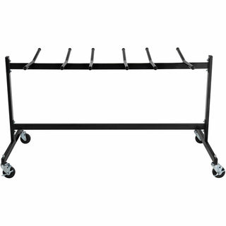 Lorell Folding Chair Dolly - x 68" Width x 30.8" Depth x 35.8" Height - Black Steel Frame - Black - For 42 Devices - 1 Each