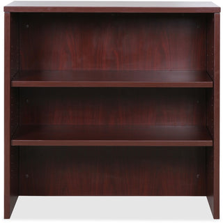 Lorell Essentials Series Stack-on Bookshelf - 36" x 15" x 36" - 2 x Shelf(ves) - Stackable - Mahogany, Laminate - MFC, Polyvinyl Chloride (PVC) - Assembly Required