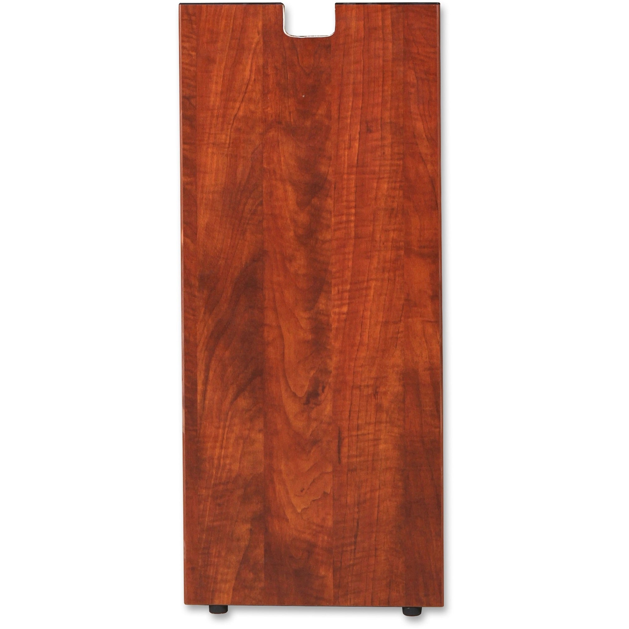 lorell-essentials-series-credenza-half-leg-rectangular-base-28-height-x-1175-width-x-1-depth-assembly-required-cherry-laminated-1-each_llr69615 - 1