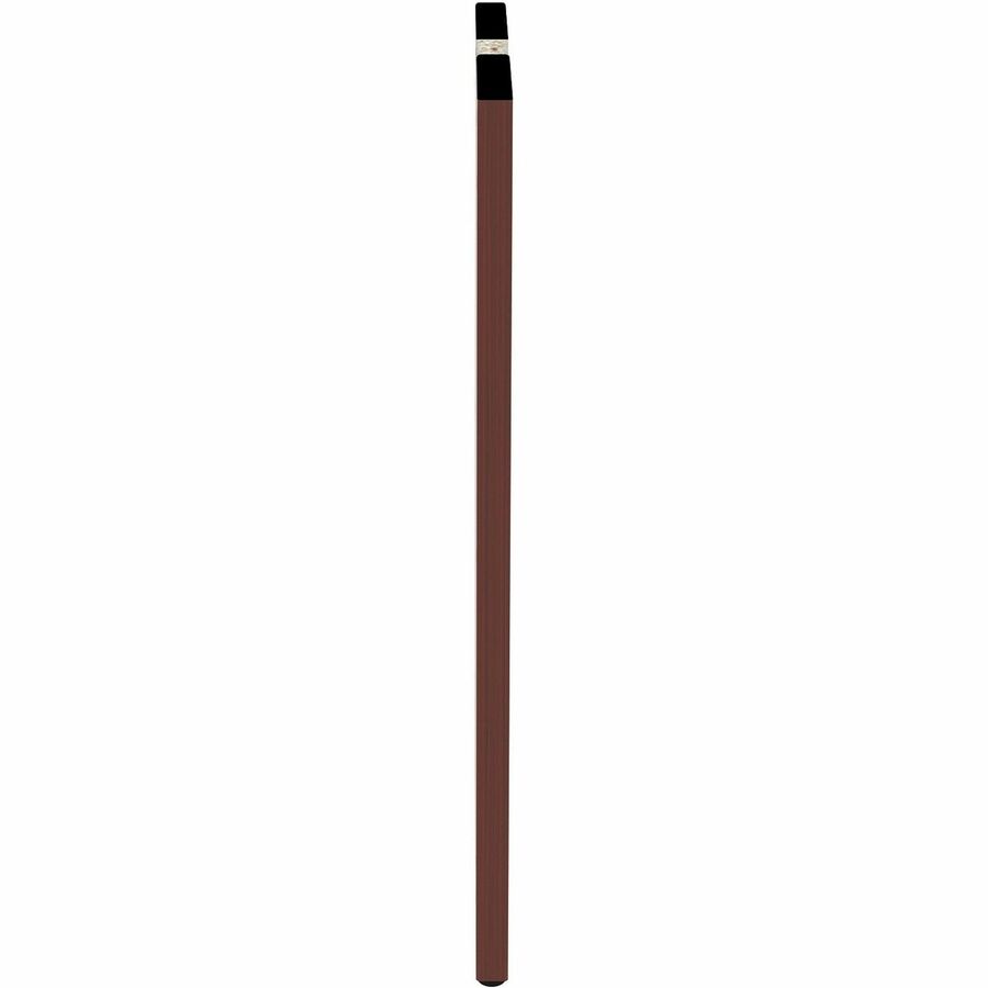 Lorell Essentials Series Credenza Half Leg - Rectangular Base - 28" Height x 11.75" Width x 1" Depth - Assembly Required - Laminated, Mahogany - 1 Each