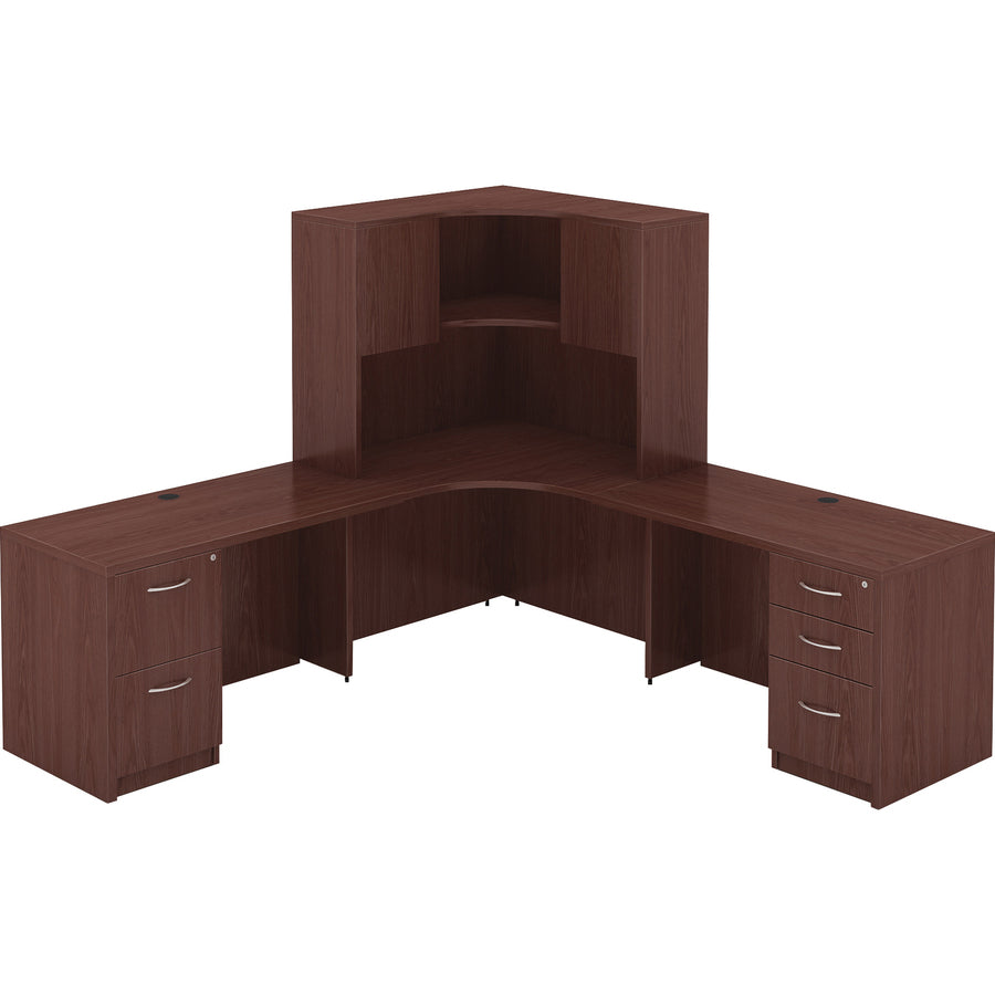 lorell-essentials-series-corner-desk-for-table-toplaminated-rectangle-mahogany-top-x-3538-table-top-width-x-3538-table-top-depth-x-1-table-top-thickness-2950-height-assembly-required-mahogany-1-each_llr69872 - 4