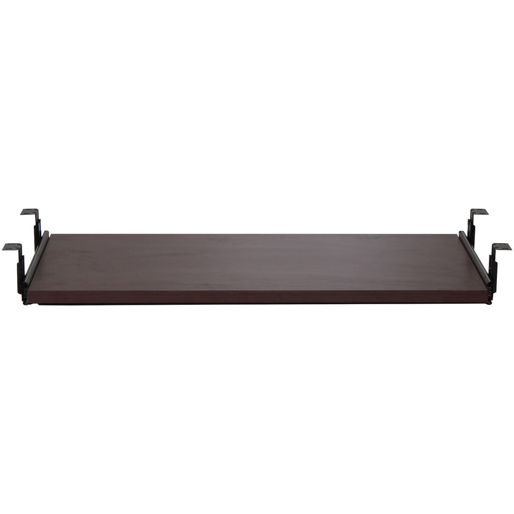 Lorell Universal Keyboard Tray - 25.6" Width x 15.1" Depth - Mahogany - 1 - 