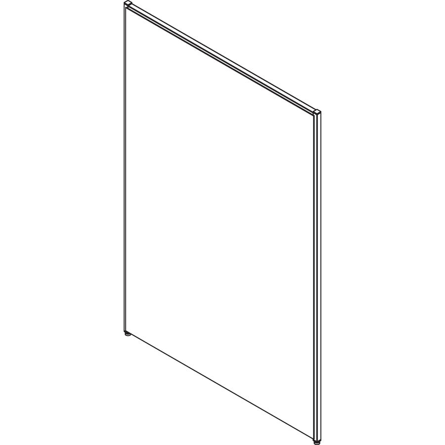 Lorell Panel System Partition Fabric Panel - 48.4" Width x 71" Height - Steel Frame - Gray - 1 Each - 