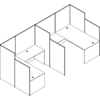 Lorell Panel System Partition Fabric Panel - 48.4" Width x 71" Height - Steel Frame - Gray - 1 Each
