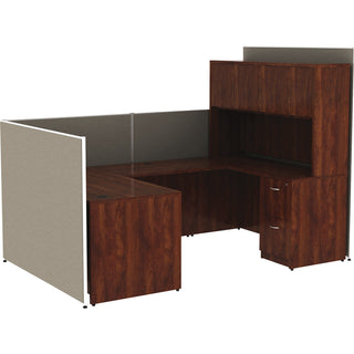 Lorell Panel System Partition Fabric Panel - 30.5" Width x 71" Height - Steel Frame - Gray - 1 Each