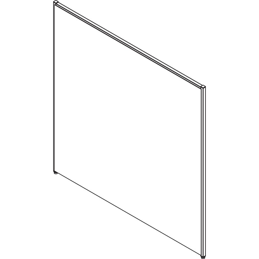 Lorell Panel System Partition Fabric Panel - 60.8" Width x 60" Height - Steel Frame - Gray - 1 Each - 