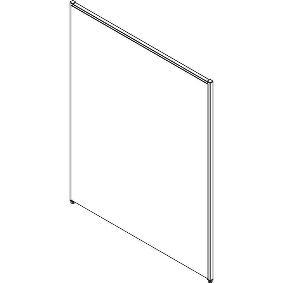 Lorell Panel System Partition Fabric Panel - 48.8" Width x 60" Height - Steel Frame - Gray - 1 Each - 