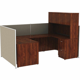 Lorell Panel System Partition Fabric Panel - 36.4" Width x 60" Height - Steel Frame - Gray - 1 Each