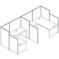 Lorell 90-Degree Panel Connectors - 2.3" Width x 2.3" Depth x 0.6" Height - Aluminum - Aluminum