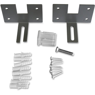 Lorell Panel System Wall Brackets - 2.5" Width x 3.8" Depth x 2.5" Height - Aluminum - Aluminum