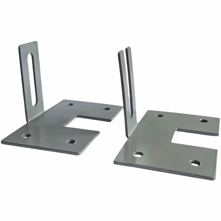 Lorell Panel System Wall Brackets - 2.5" Width x 3.8" Depth x 2.5" Height - Aluminum - Aluminum
