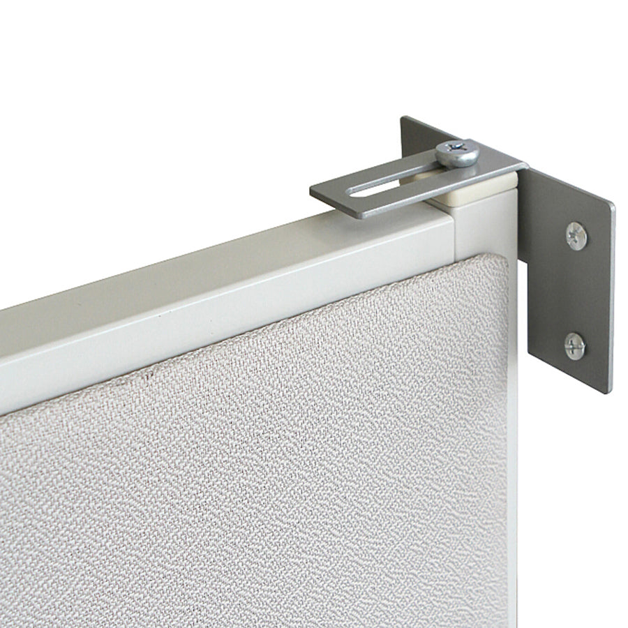 Lorell Panel System Wall Brackets - 2.5" Width x 3.8" Depth x 2.5" Height - Aluminum - Aluminum - 