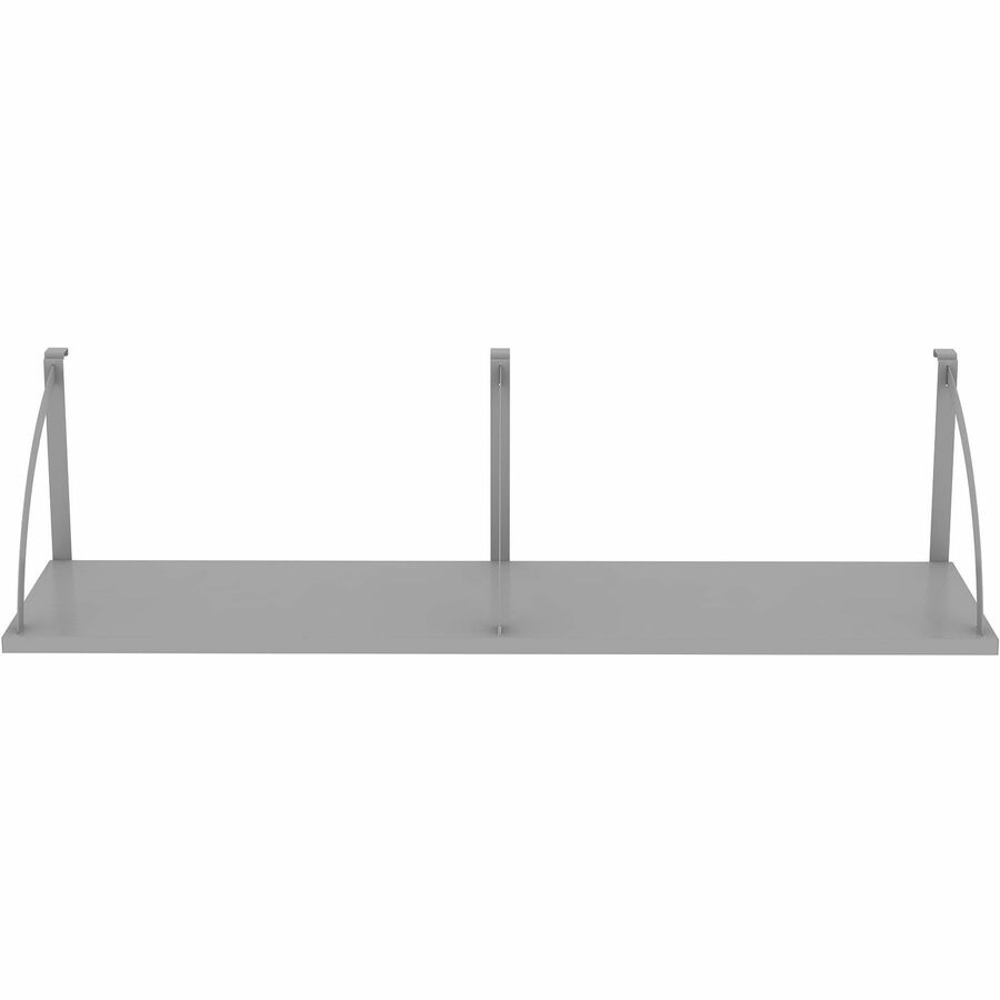Lorell Panel System Shelf - 56.3" Width x 11.8" Depth x 14.3" Height - Metal - Aluminum