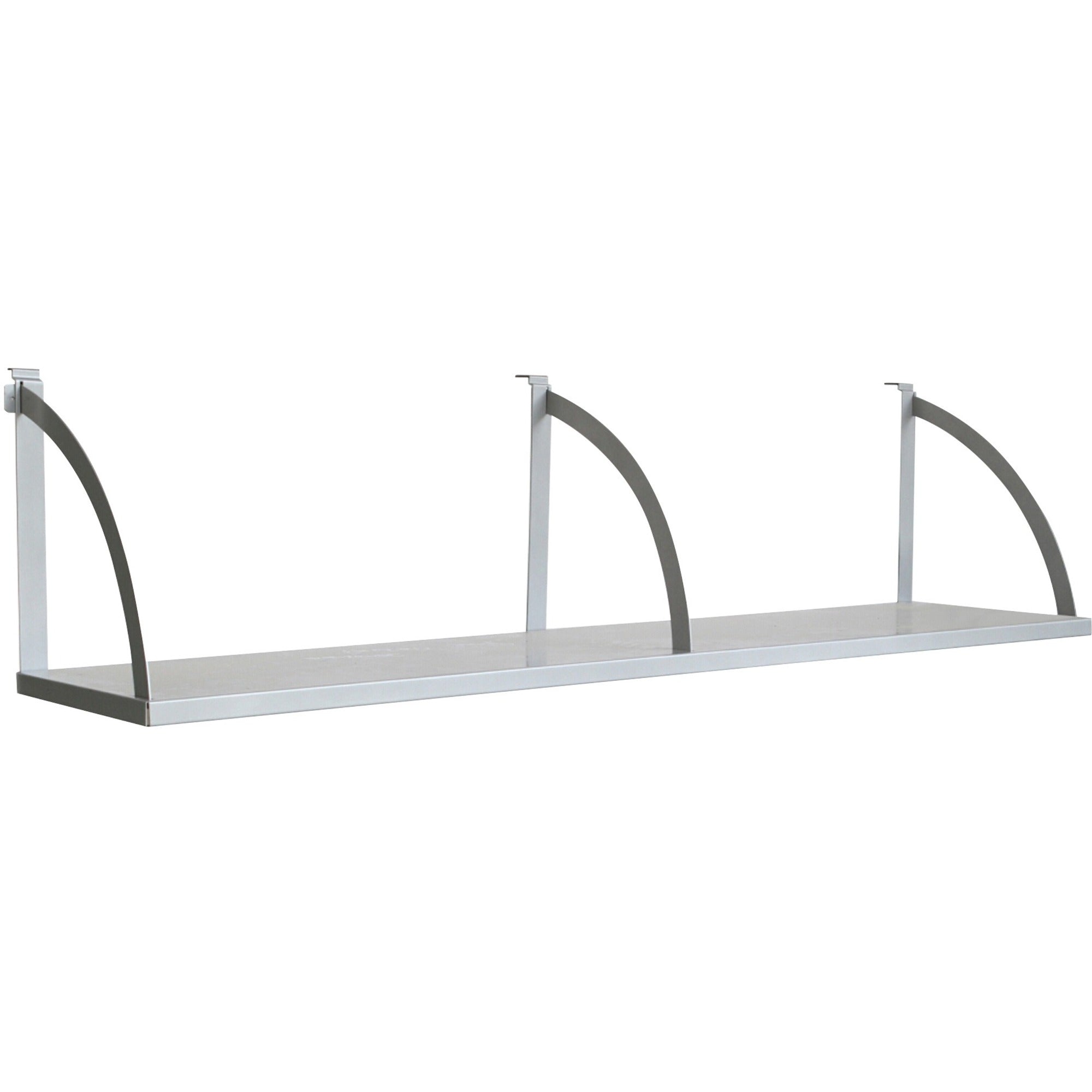 Lorell Panel System Shelf - 56.3" Width x 11.8" Depth x 14.3" Height - Metal - Aluminum - 