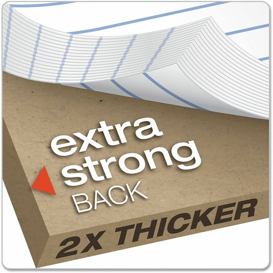 Double Sheet Pads, Narrow Rule, 100 White 8.5 x 11.75 Sheets