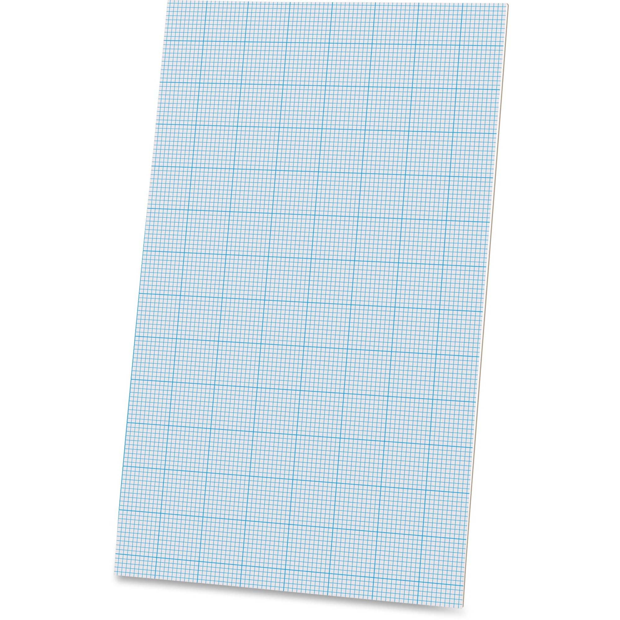 Ampad Graph Pad - 40 Sheets - Glue - 20 lb Basis Weight - Legal - 8 1/2" x 14" - White Paper - Chipboard Backing - 1 / Pad - 