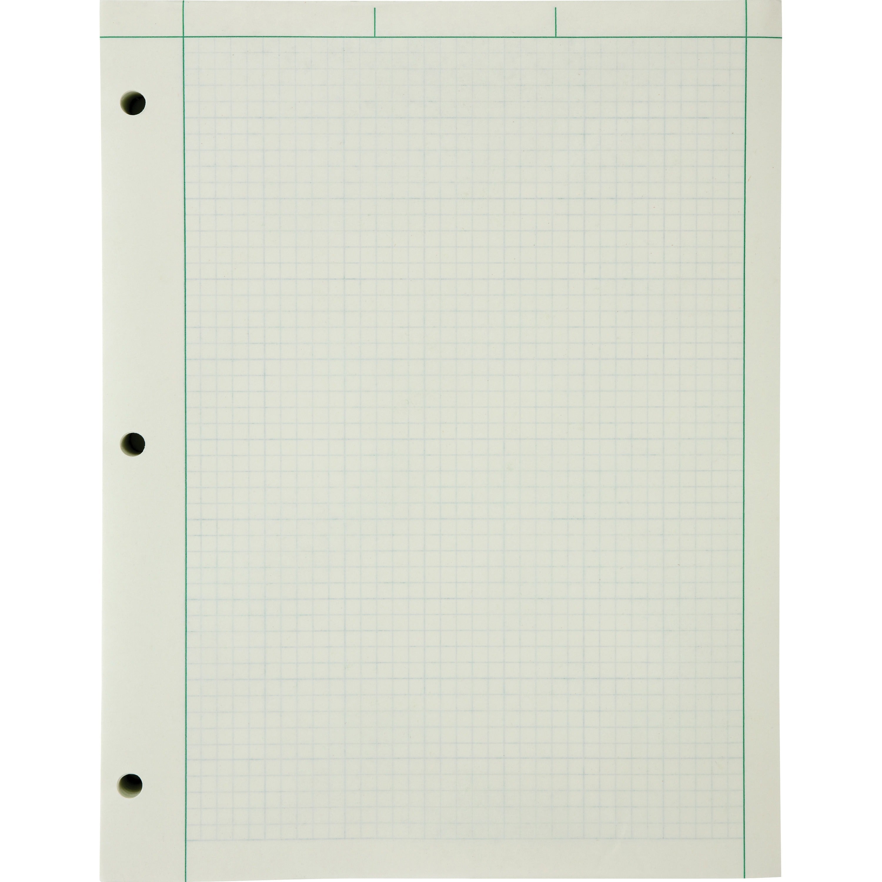 Ampad Green Tint Engineer's Quadrille Pad, Sold as 1 Pad - 1