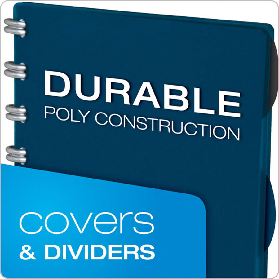 Versa Crossover Notebook, 3-Subject, Wide/Legal Rule, Navy Cover, (60) 11 x 8.5 Sheets