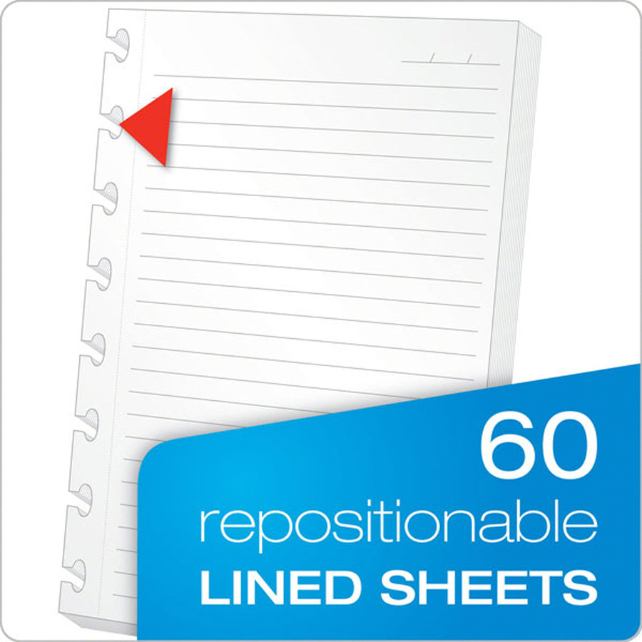 Versa Crossover Notebook, 3-Subject, Wide/Legal Rule, Navy Cover, (60) 11 x 8.5 Sheets
