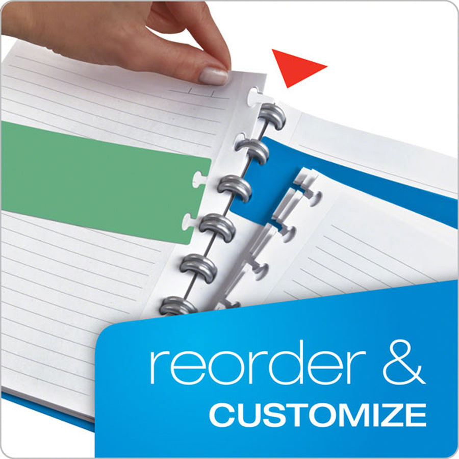 Versa Crossover Notebook, 3-Subject, Wide/Legal Rule, Navy Cover, (60) 11 x 8.5 Sheets