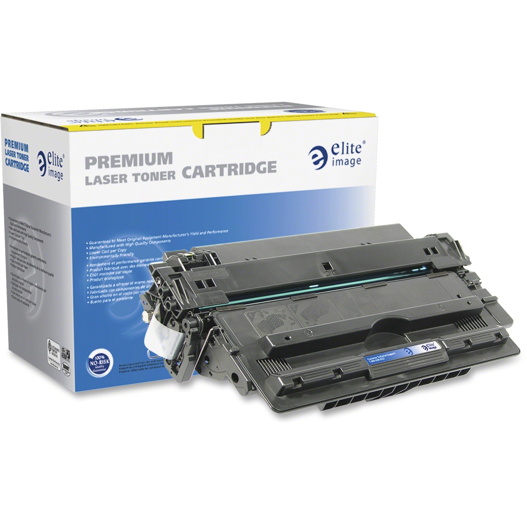 Elite Image Remanufactured Laser Toner Cartridge - Alternative for HP 14A (CF214A) - Black - 1 Each - 10000 Pages - 