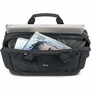 Urban Briefcase, Fits Devices Up to 17.3", Polyester, 16.5 x 3 x 11, Black