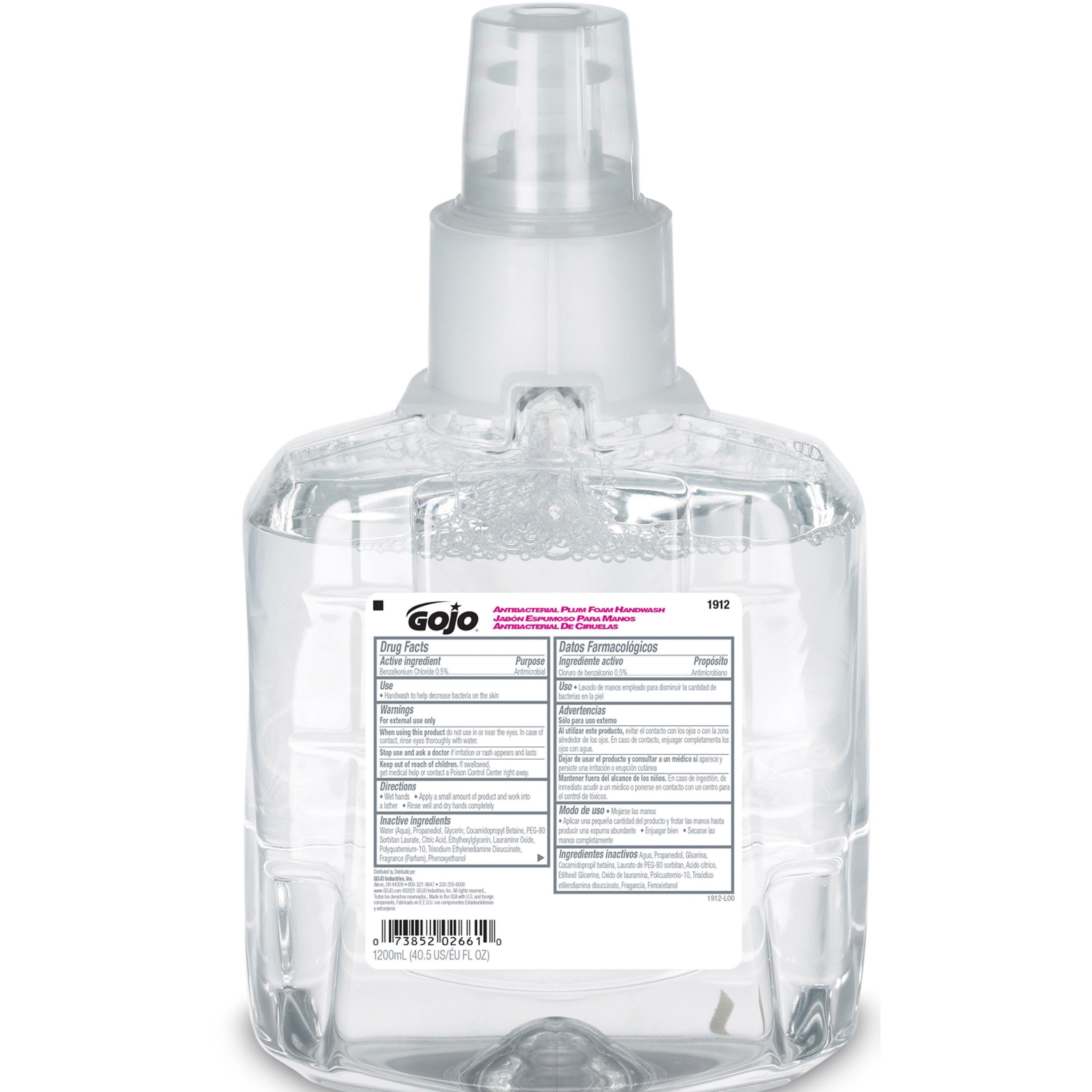 gojo-ltx-12-dispenser-plum-antibacterial-hand-soap-plum-scentfor-406-fl-oz-1200-ml-pump-bottle-dispenser-kill-germs-hand-skin-moisturizing-antibacterial-bio-based-durable-2-carton_goj191202 - 2