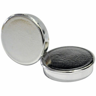 MasterVision Planning Board Magnets - 1" Diameter - Round - 10 / Pack - Silver