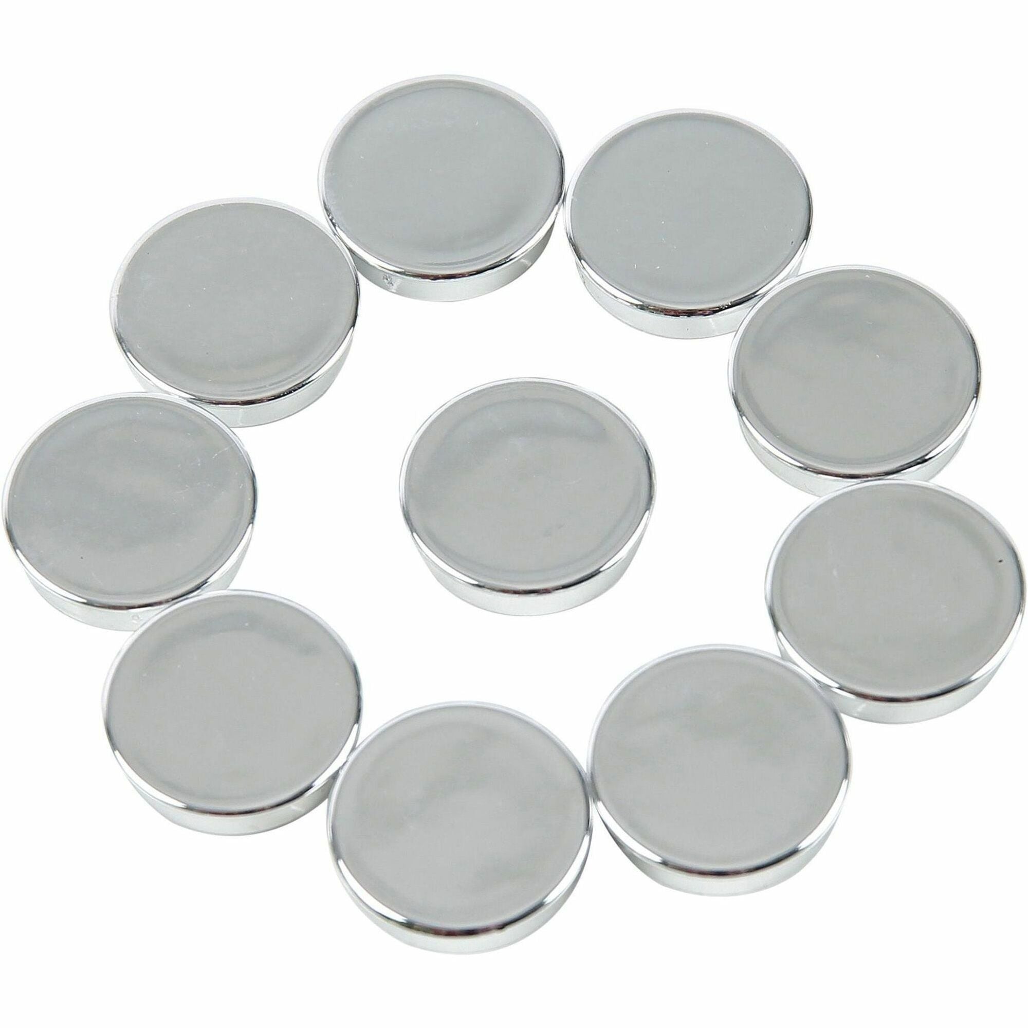 mastervision-planning-board-magnets-1-diameter-round-10-pack-silver_bvcim130809 - 1