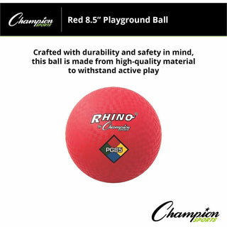 Playground Ball, 8.5" Diameter, Red