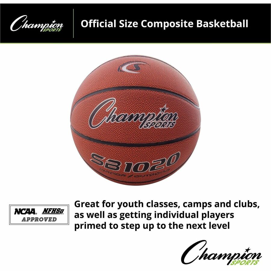 Composite Basketball, Official Size, Brown