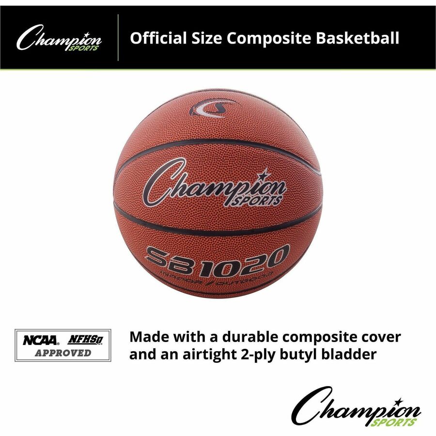 Composite Basketball, Official Size, Brown